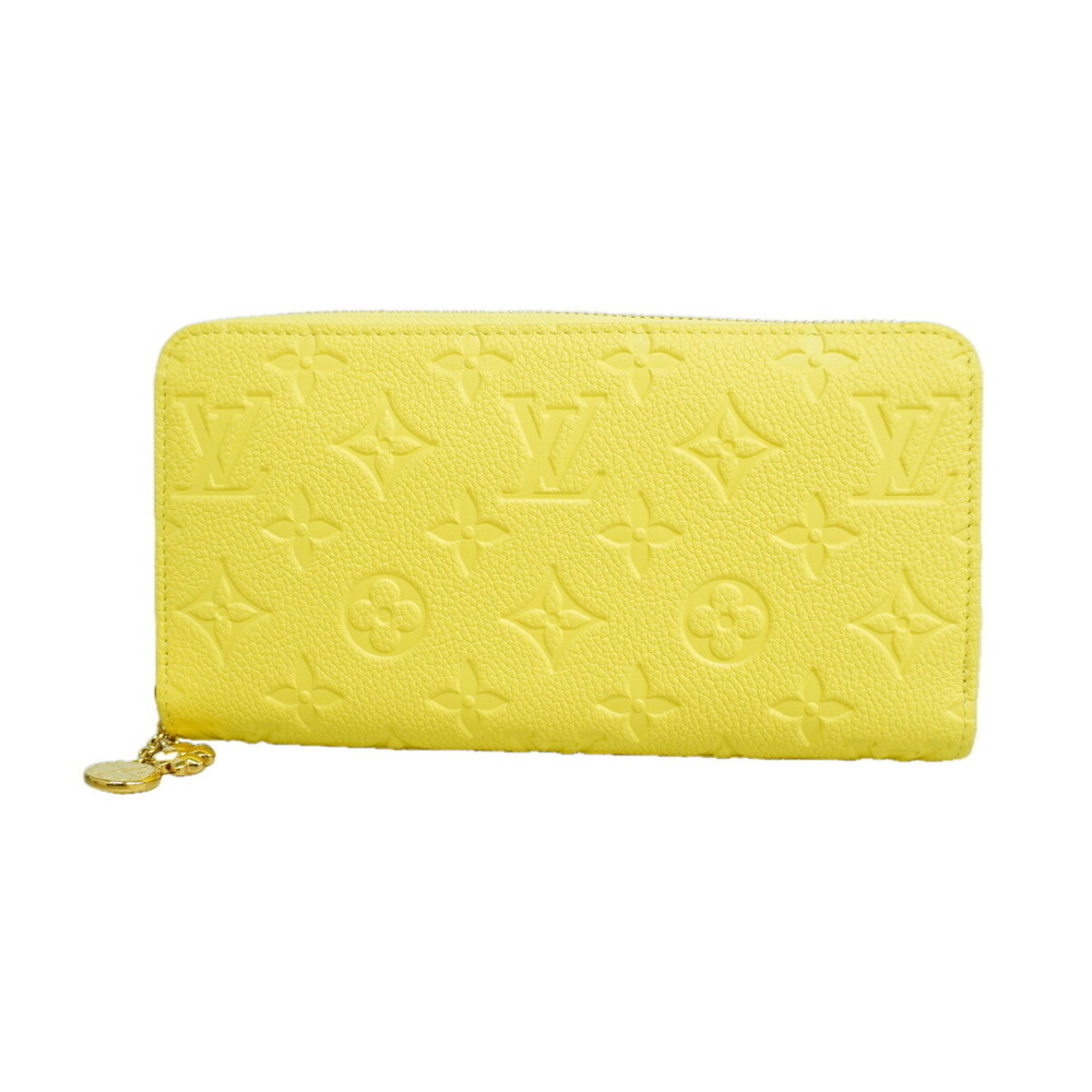 Louis Vuitton Monogram Empreinte Zippy Wallet M27504 Citrus Women's Long